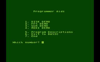 Programmer Aids Volume One atari screenshot
